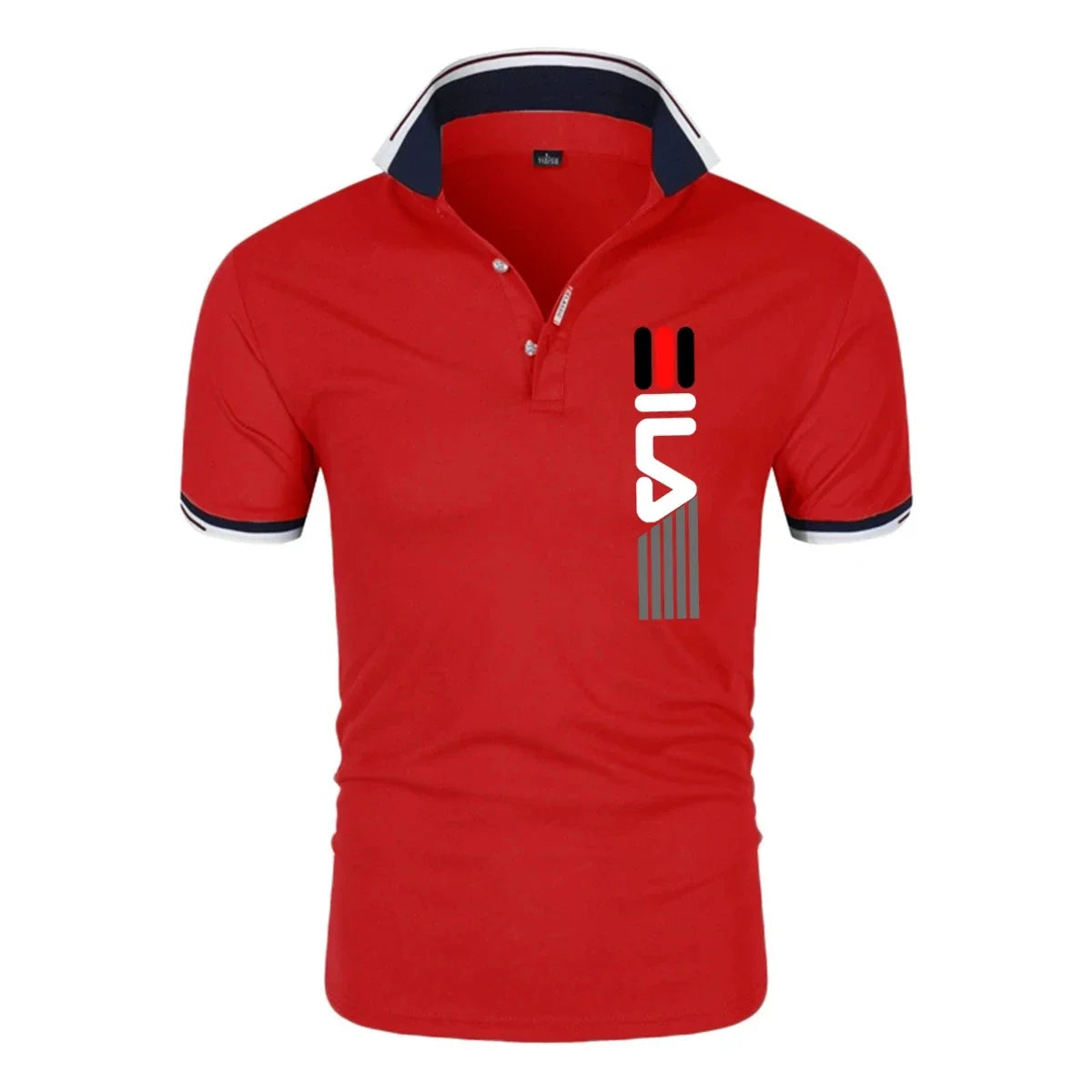 2026 Sommer Neu Herren Polohemd mit Revers, Anti-Pilling, bedruckt, Kurzarm, Freizeit, Business, Modisch, Slim Fit Polohemd für Herren