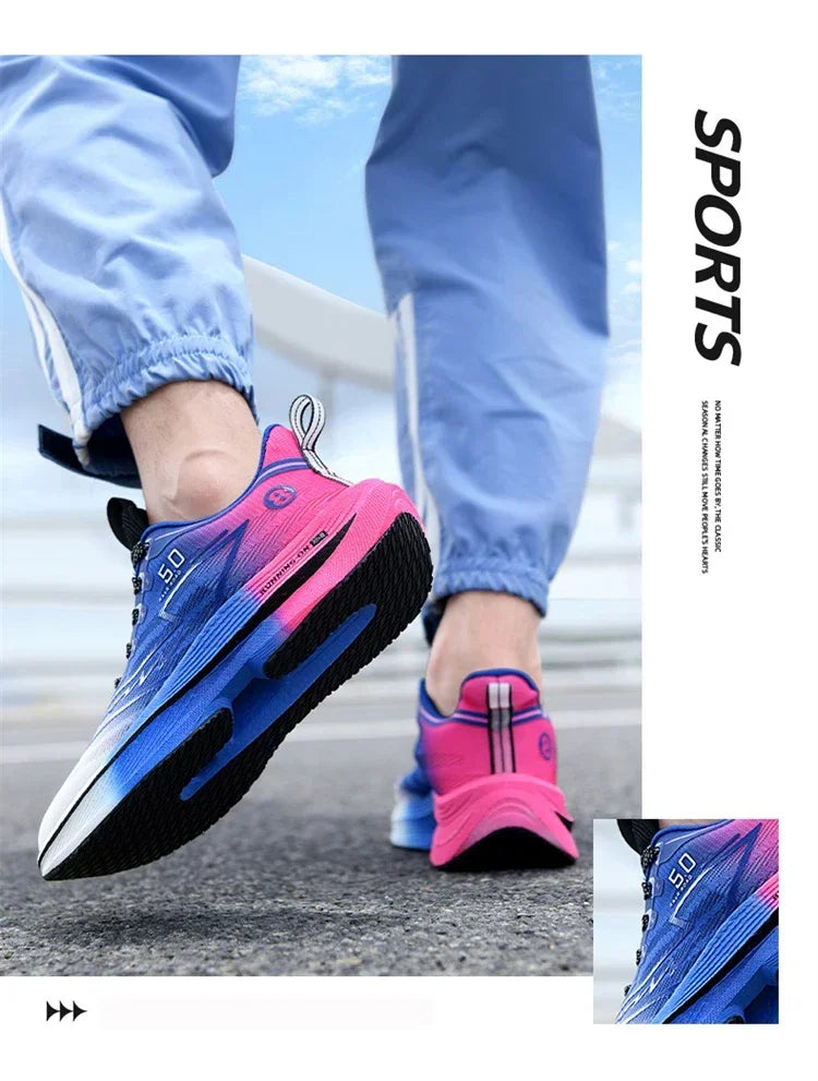 Marke männer Carbon Platte Laufschuhe Weiche Kissen Stoßdämpfende Sport Schuhe Unisex Turnschuhe Licht Anti-Slip Training Schuhe