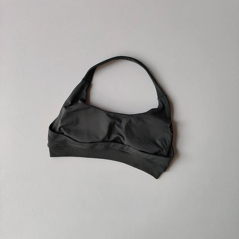 Sport-Bh Frauen Stoßfest Nahtlose Halter Top Hohe Unterstützung Push-up Open Back Gym Tragen Fitness Yoga Workout Unterwäsche