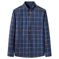 Langärmliges Flanell-Karohemd für Herren – weiche reine Baumwolle, Button-Down-Hemden, dick, Herbst und Winter – Wochenend-Casual, Ausgehen