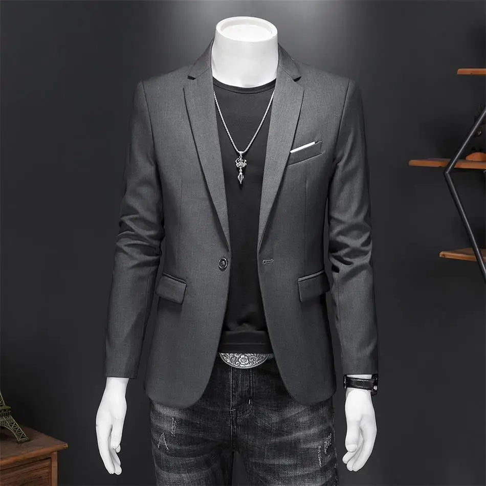 Boutique Mode Einfarbig High-end-Marke Casual Business herren Blazer Bräutigam Hochzeit Kleid Blazer für Männer Anzug Tops jacke Mantel