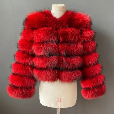 Frauen Gefälschte Waschbären Pelz Jacke Herbst Winter Faux Pelz Fuchs Mäntel Kurzen Mantel Jacken Pelzigen Oberbekleidung Elegante Dicke Warme Mäntel