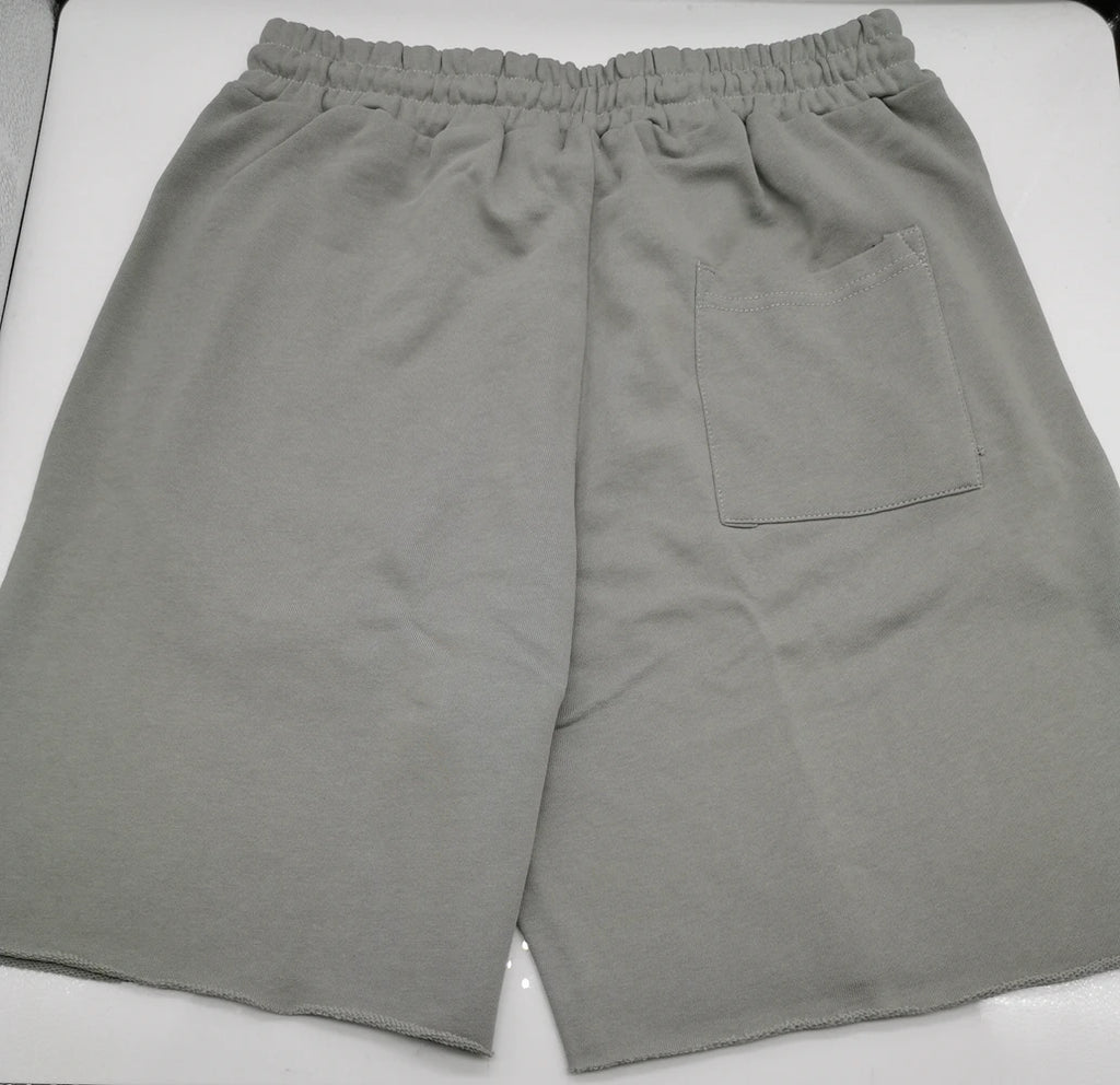 Herren dicke Baumwolle sportliche Laufs horts heben Bodybuilding Jogging hose Fitness kurze Jogger Gym schwarz Kanye Grey West Shorts