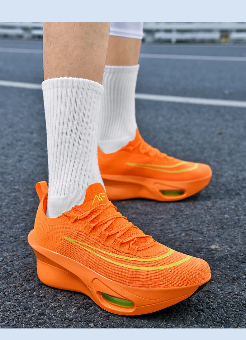 Luftpolster-Laufschuhe, Marathon-Spezialität, Herren, Sport, atmungsaktiv, leicht, Damen, bequem, sportlich, rutschfest