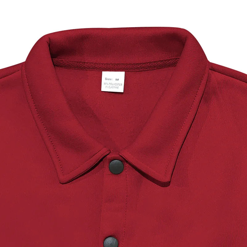 Winter European and American cross-border casual men's clothing fleece lapel European and American single-breasted slim jacket