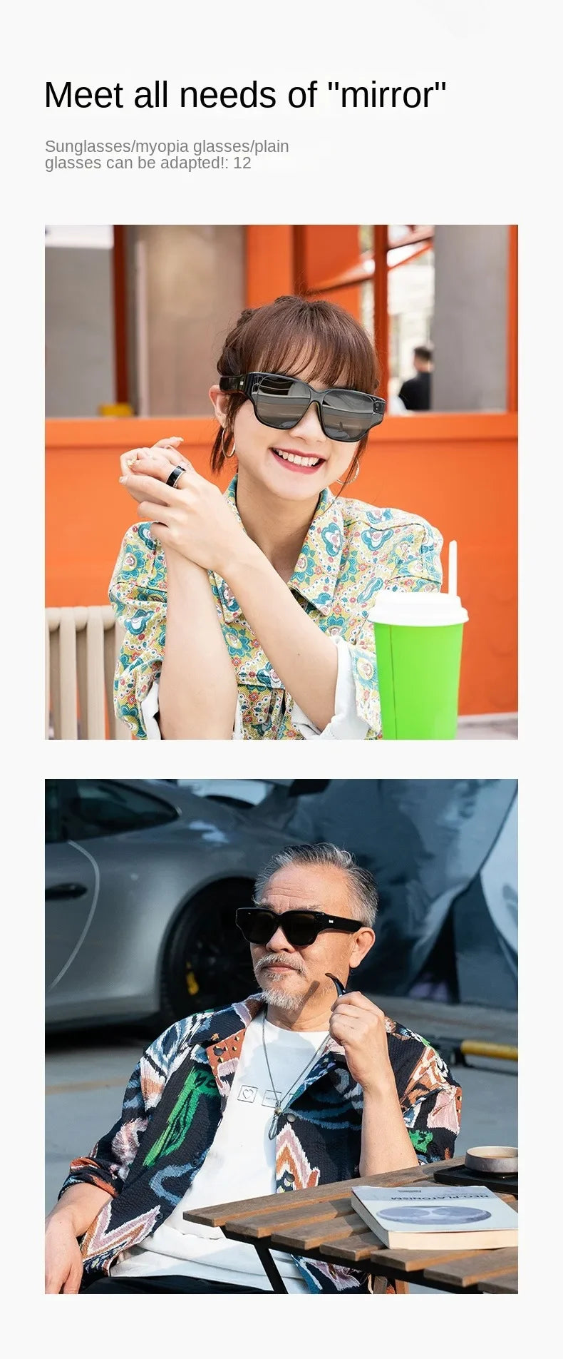 INMO Air Smart AR Glasses Real-time Translation Movie Watching Full-color True Wireless