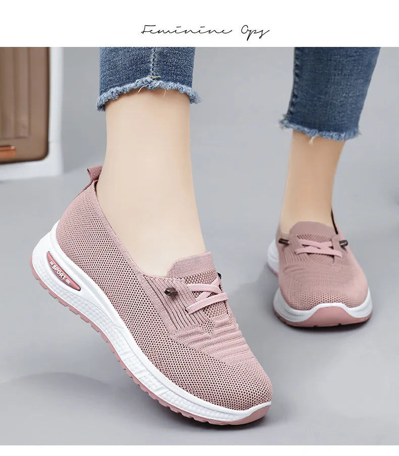 Sommer Damenschuhe Neue Mode Freizeitschuhe Atmungsaktive bequeme Sportschuhe Damenschuhe