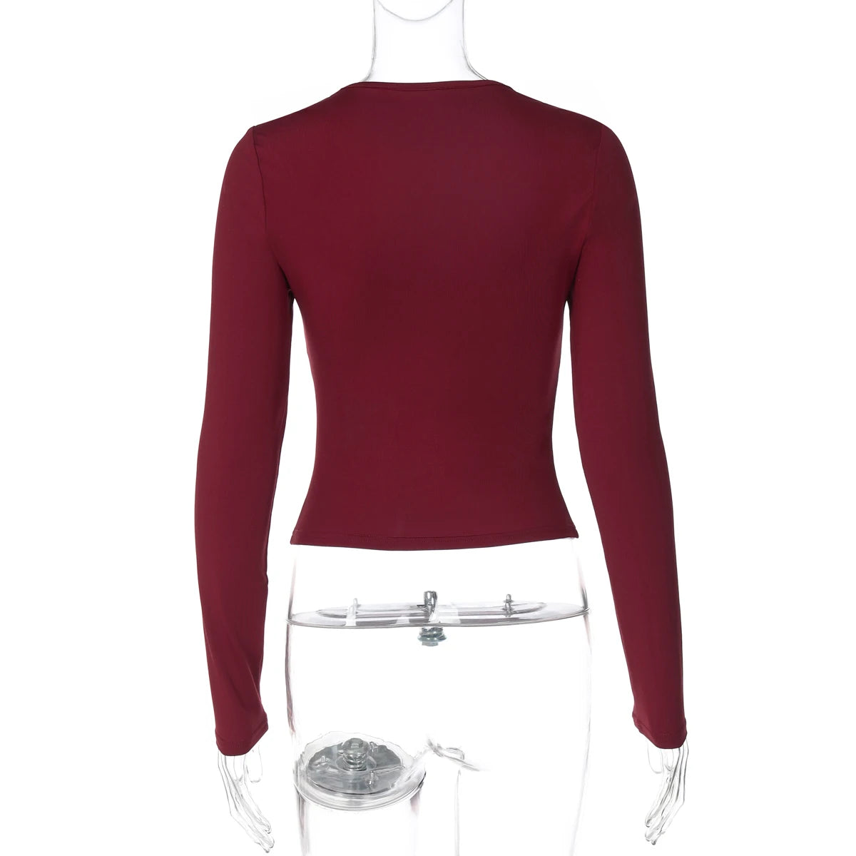 Dulzura 2025 Herbst Neueste Mode Sexy Quadrat Kragen Langarm Schlank Spitze Up Spitze Rüschen Patchwork T-Shirt Party Club Kleidung