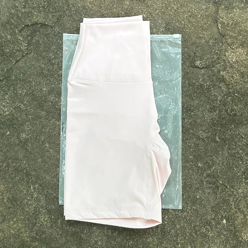 Frauen Sport Biker Shorts Frauen Nackt Gefühl Hohe Taille Yoga Shorts Push-Up Fitness Leggings Bauch-steuer Yoga Dünne Shorts