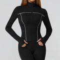 Yoga Kleidung Frauen Sport Jacke Laufen Langarm Shirt Sport Jacken Top Workout Mantel Gym Training Kleidung Workout Yoga Top