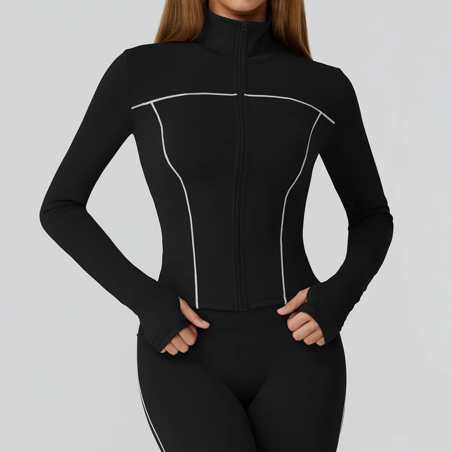 Yoga Kleidung Frauen Sport Jacke Laufen Langarm Shirt Sport Jacken Top Workout Mantel Gym Training Kleidung Workout Yoga Top