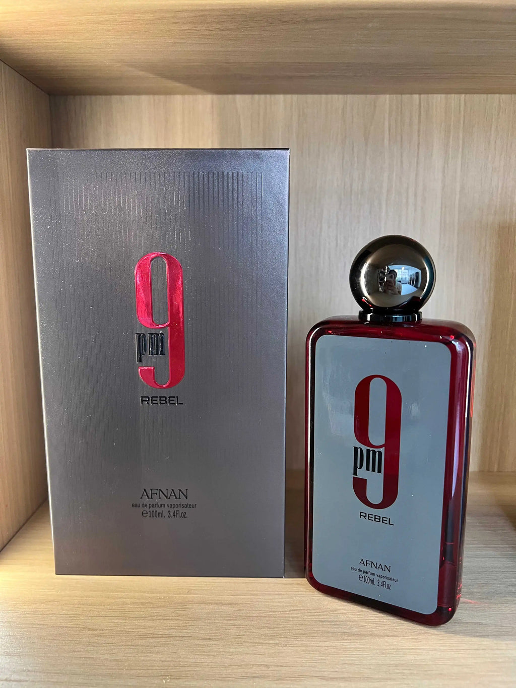 Afnan 9PM Rebel Unisex EDP – Vanille-Bernstein-Gourmand-Duft für Nacht und Partys, 3,4 FL OZ
