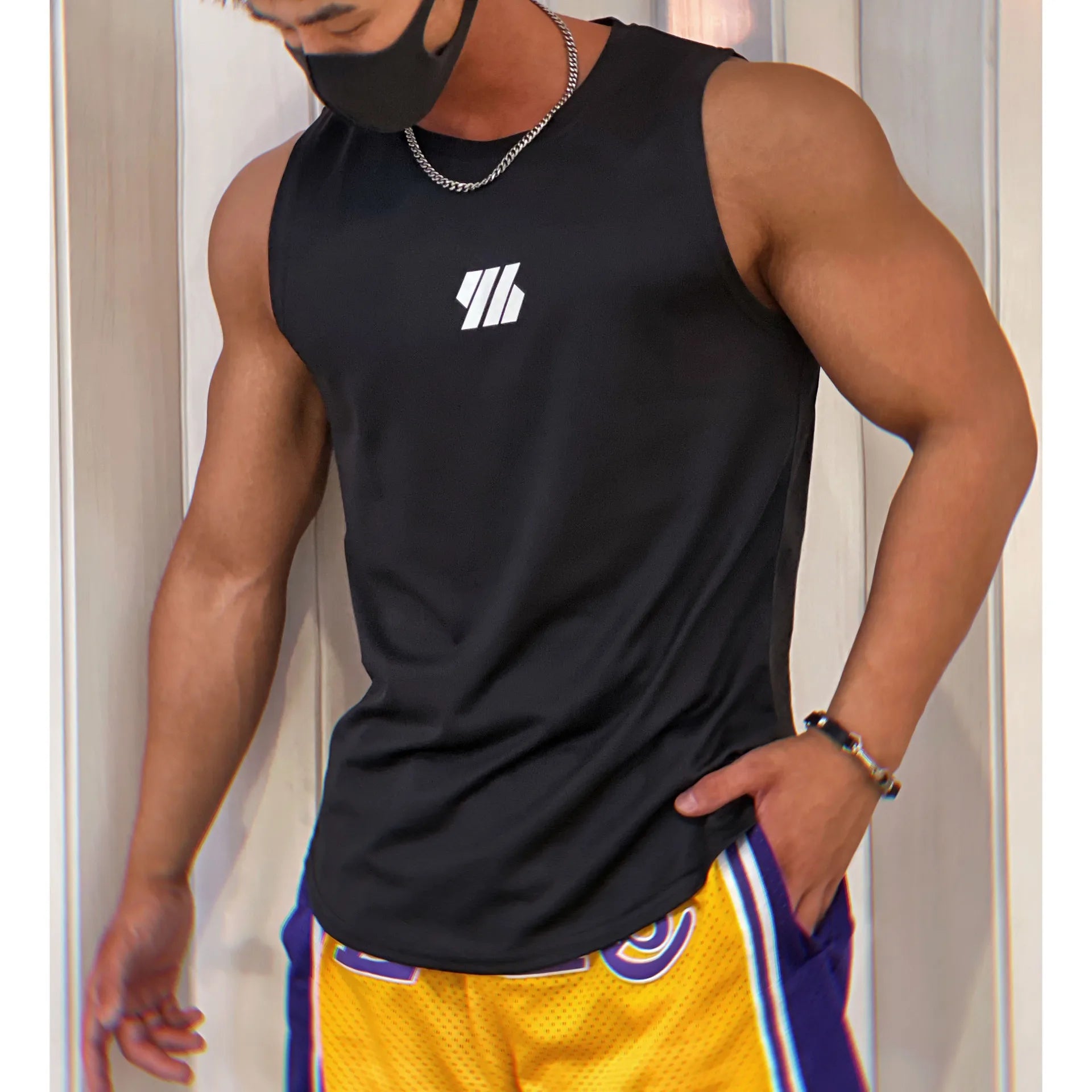 2024 neueste Sommer Gym Weste hochwertige Mesh Shirt ärmellose T-Shirts Männer Tanktops Basketball Laufen Fitness Sport Weste Männer