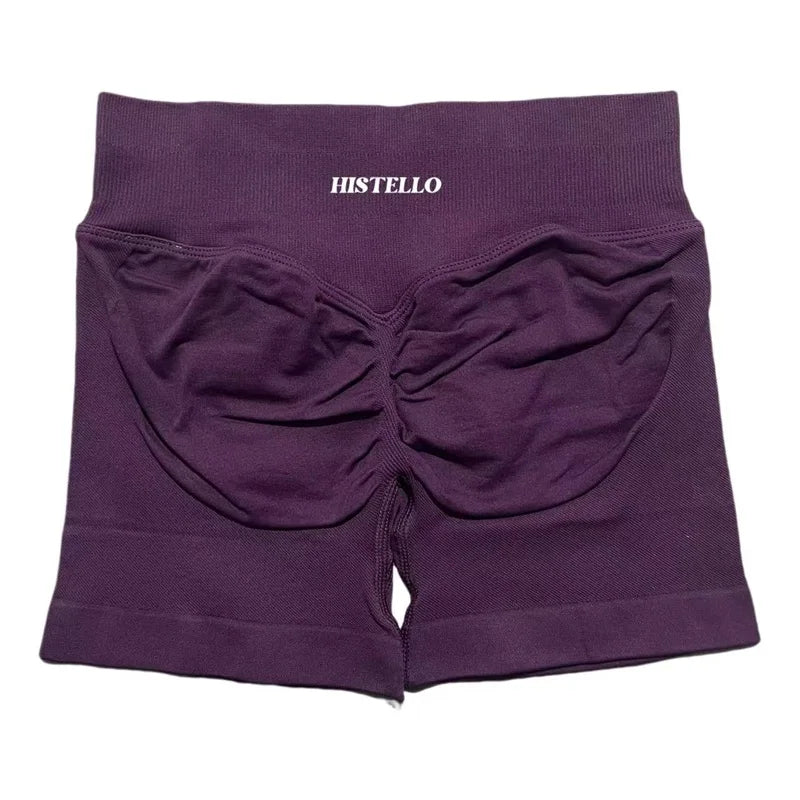 HISTELLO Impact Shorts Df Substitute High Waist Women Yoga Workout Short Seamless Leggings Stretch Fitness Running Gym Shorts
