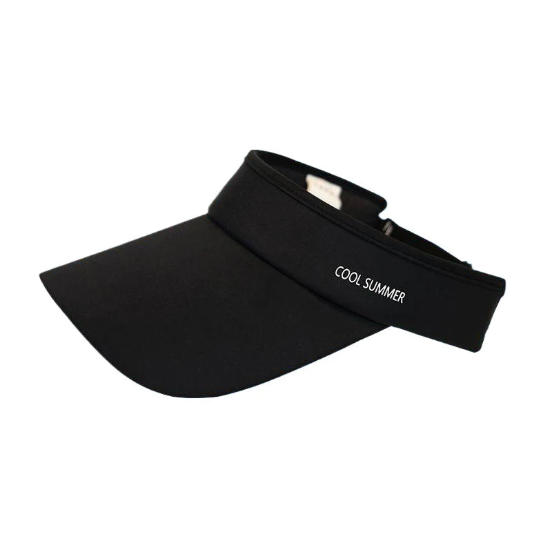 Cooling Stretchy Visor Ice Silk Long Brim Empty Top Hat Summer UV Protection Men Sun Hats Cycling Running Sports Golf Visor Cap