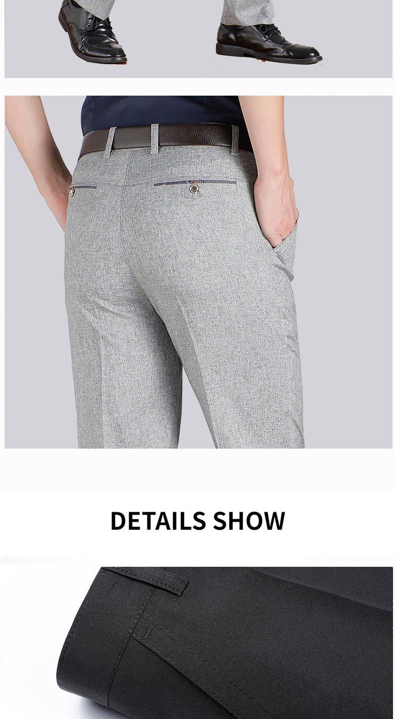 Hohe Qualität männer Anzug Hosen Klassische Sommer Frühling Hosen Hohe Taille Herbst Hosen Business Casual Hose Dropshipping Gozbkf