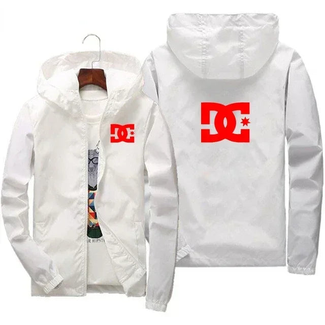 Neue Herren-Kapuzenjacke, modisch für den Outdoor-Einsatz, wind- und wasserdicht, mit Reißverschlussdesign, lässige Sportjacke.