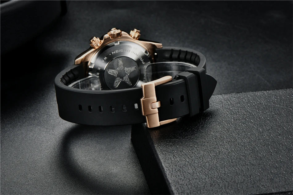 40mm Neue V2 PAGANI DESIGN männer Quarz Uhren Sapphire Retro Chronograph Edelstahl Wasserdichte Uhr Männer Relogio Masculino