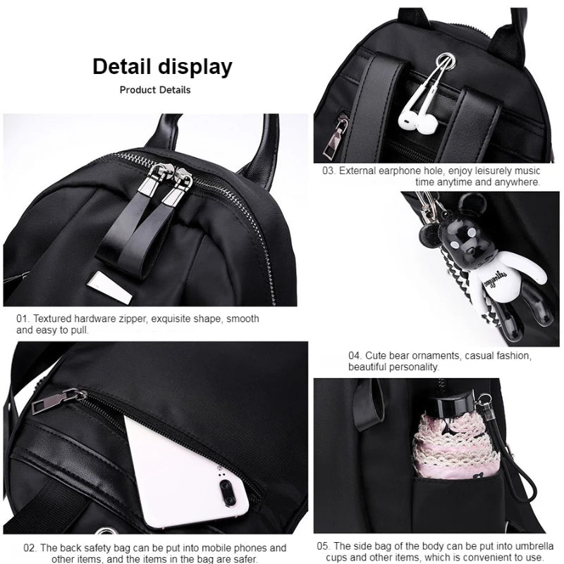 1 Stück trendiger Street-Style-Rucksack für Damen – Oxford-Stoff für Teenager