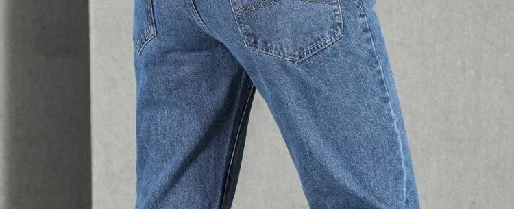 Jeans für Herren, Arbeitskleidung, Herren-Cowboy-Hose, 2022, modische Hose, hochwertig, original, klassisch, gerade, mit Taschen, neu in Baggy