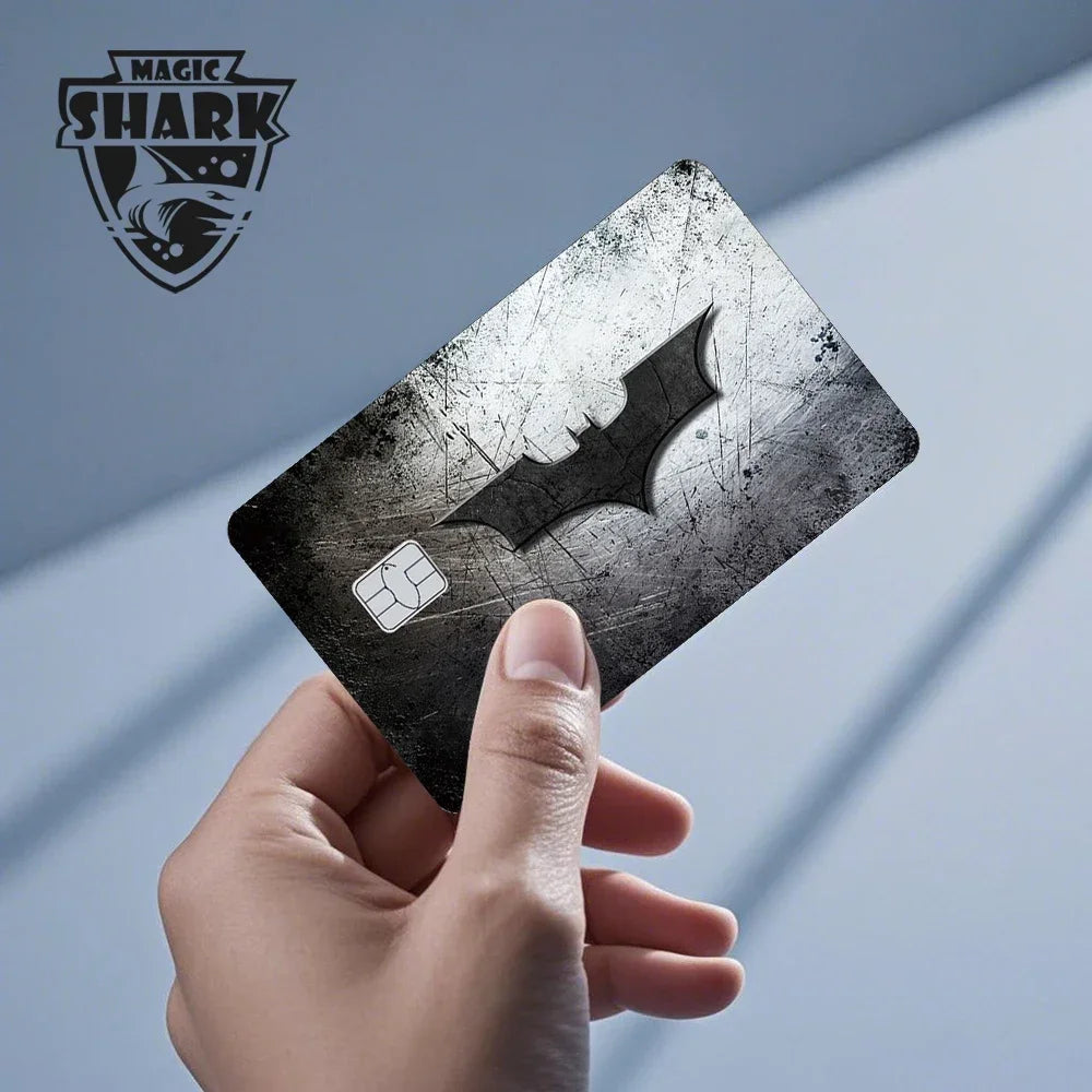 Magic Shark Bat Skull Graffiti Tiger PVC Soft Sticker Film Skin Cover für Debit Credit Card Waterproof