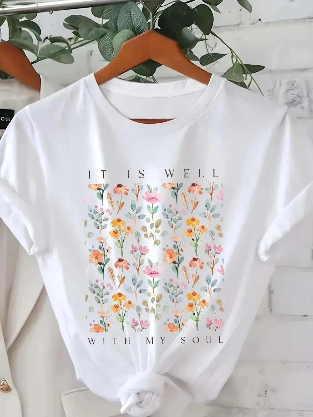 Einfach bedrucktes T-Shirt, verschiedene bedruckte Damenoberteile, lässiges, bequemes Sommer-T-Shirt, Damenoberteile
