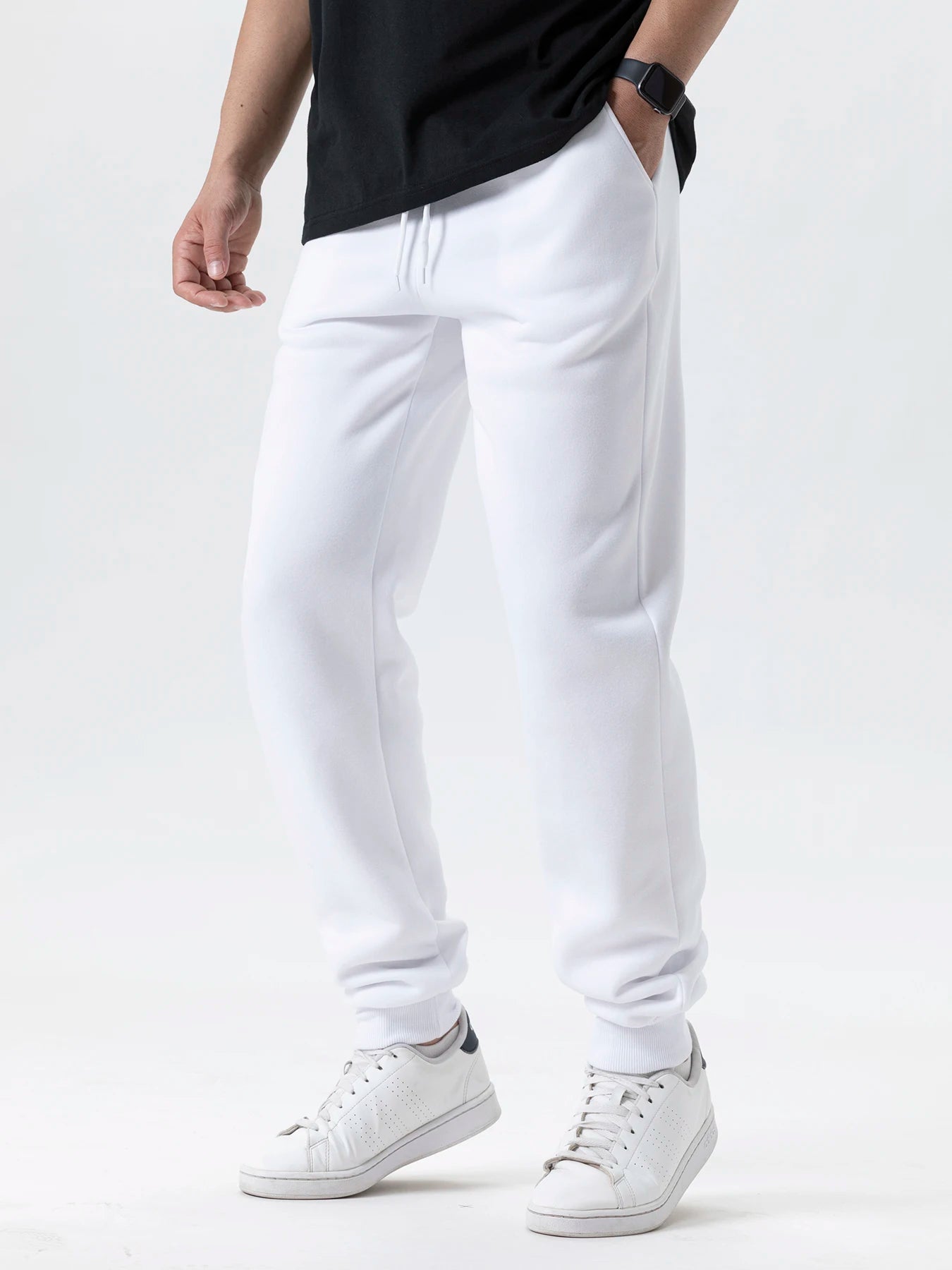 Herren Casual Hosen Herbst Winter Fleece Jogginghose Männer Jogger Elastische Taille Sport Casual Hosen Baggy Fitness Gym Kleidung