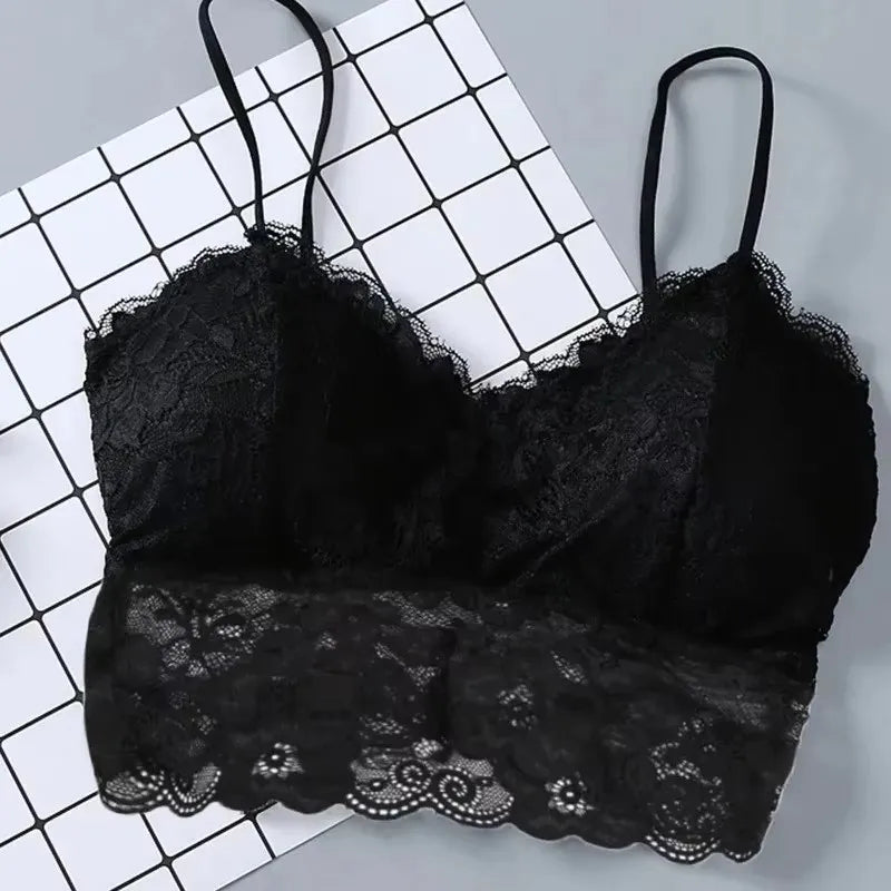 Sommer Frauen Spitze Sexy Top Sonne Ärmellose Tops gepolsterte Bralette Bh Bustier Reißverschluss Zurück Club Crop Tank dessous soi беnosti
