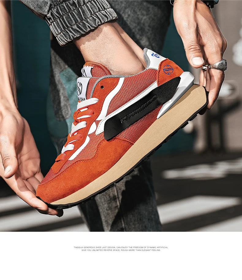 Herren Casual Cricket-Schuhe Modische Sneakers Forrest Gump Schuhe Wanderschuhe Tennis-Sportschuhe Straßenlaufschuhe