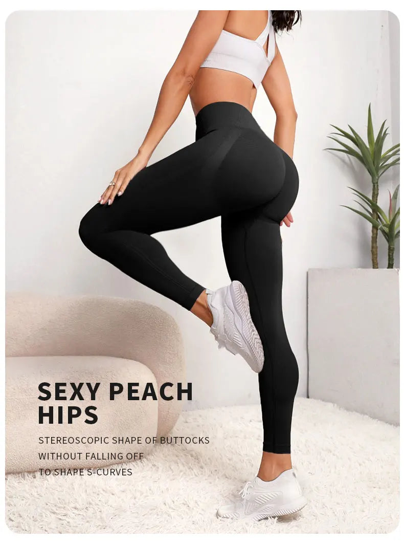 Damen-Leggings mit hoher Taille, Po-Lifting, Bauchkontrolle, Trainingshose, weich, dehnbar, bequem, für Yoga, Laufen, Sport