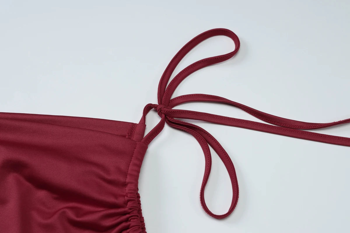 Dulzura Ärmelloses Skew Kragen Geraffte Spitze Up Bodycon Crop Top Sexy Elegante Casual Tank Party Club Streetwear Frühling Sommer