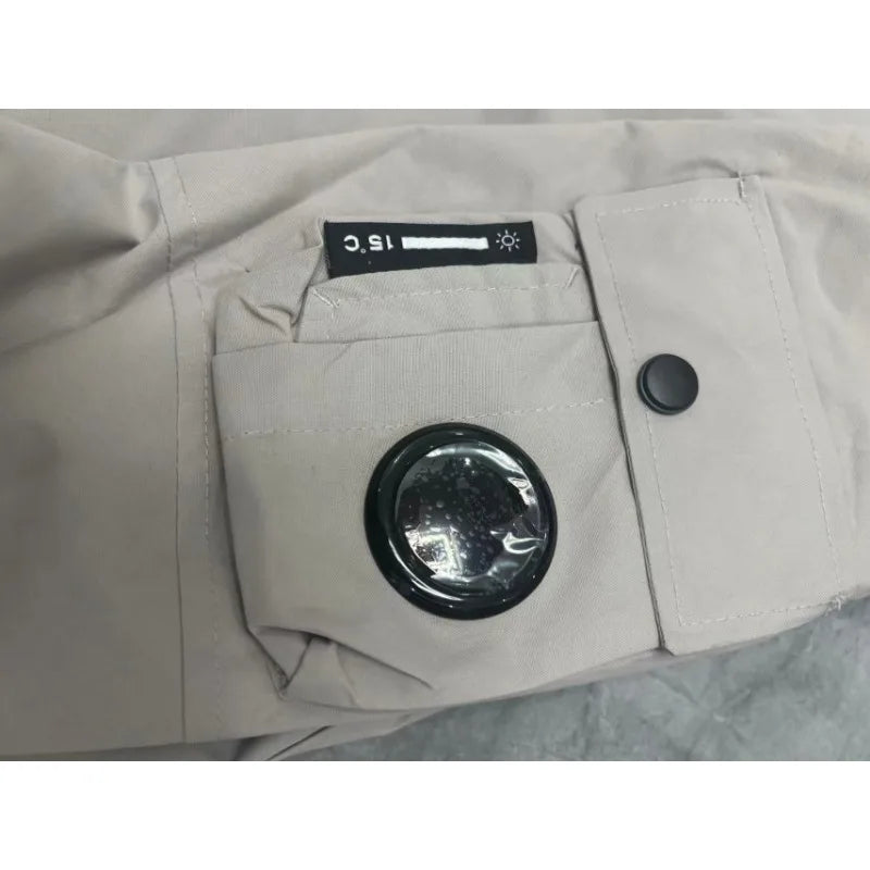Y2K-Drei-Proof-Angriffsjacke für Herren, neue Jacke, 2025, funktionelle Wind-Kapuzen-Arbeitskleidung, Armlinsenjacke
