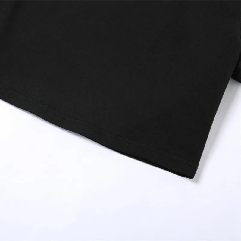 Women's T-shirt Clothese Short Sleeve Black Crop Top Harajuku Letter Embroidery T Shirt Female Summer Sexy O-Neck Cropped Tops