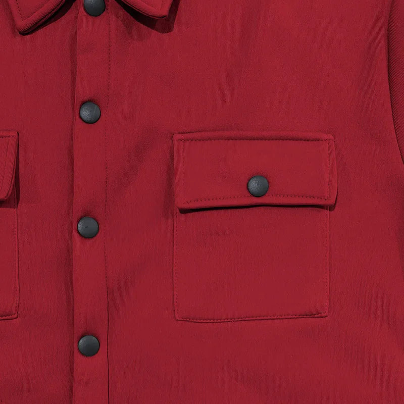 Winter European and American cross-border casual men's clothing fleece lapel European and American single-breasted slim jacket