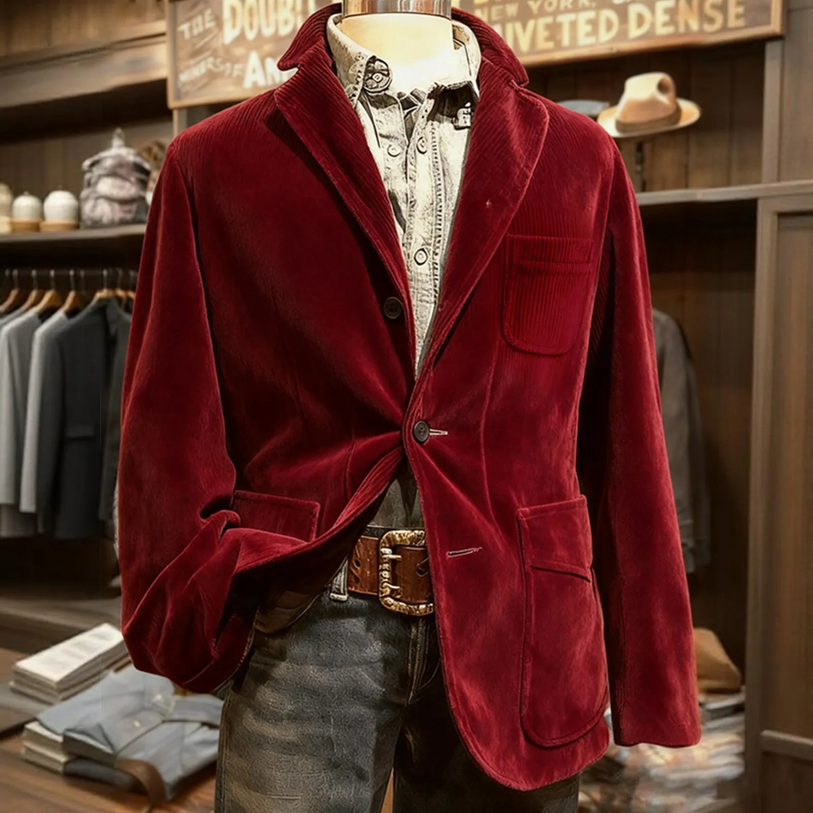 Männer Einfarbig Cord Warme Anzug Jacke Strickjacke Frühling Herbst Business Casual Cord Blazer Jacke männer Anzug Mantel