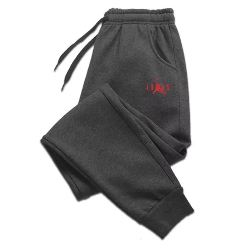 Herbst Winter Herren Jogginghose mit Kordelzug Lässige Fleece-Sweathose Workout Lauf Fitness Sport Trainingshose Sportbekleidung
