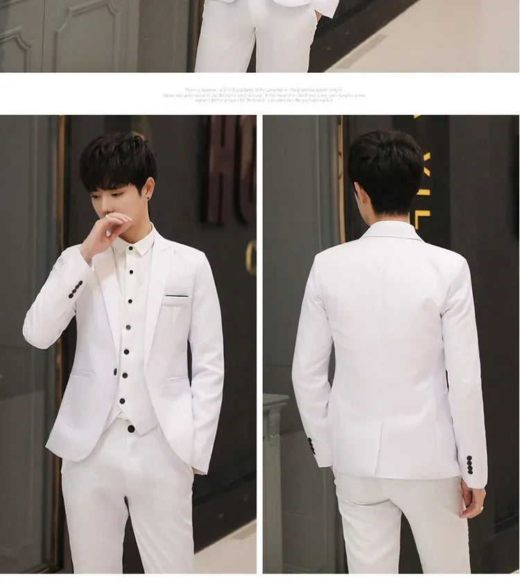 Western-Stil Herrenanzüge Grenzüberschreitende Großhandel Neue Ankunft Abnehmen Dreiteiliges Set Koreanische Version Business Professionelle Kleid