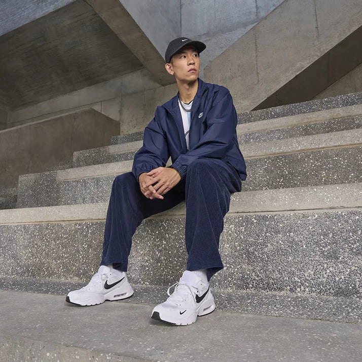 Nike's neue Air-Cushion Cushioning-Wander- und Fitness-Laufschuhe für Herren, leicht und bequem, mit mehrlagigem Obermaterial, geeignet für tägliche Reisen und Sportarten, Air Max Fusion, modische und vielseitige weiße Re