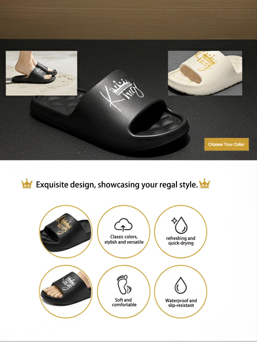 Neue lässige, innovative Design-Herrenschuhe, Eva-Hausschuhe mit weicher Sohle, leichte Hausschuhe, hochwertige, exklusive Markenhausschuhe