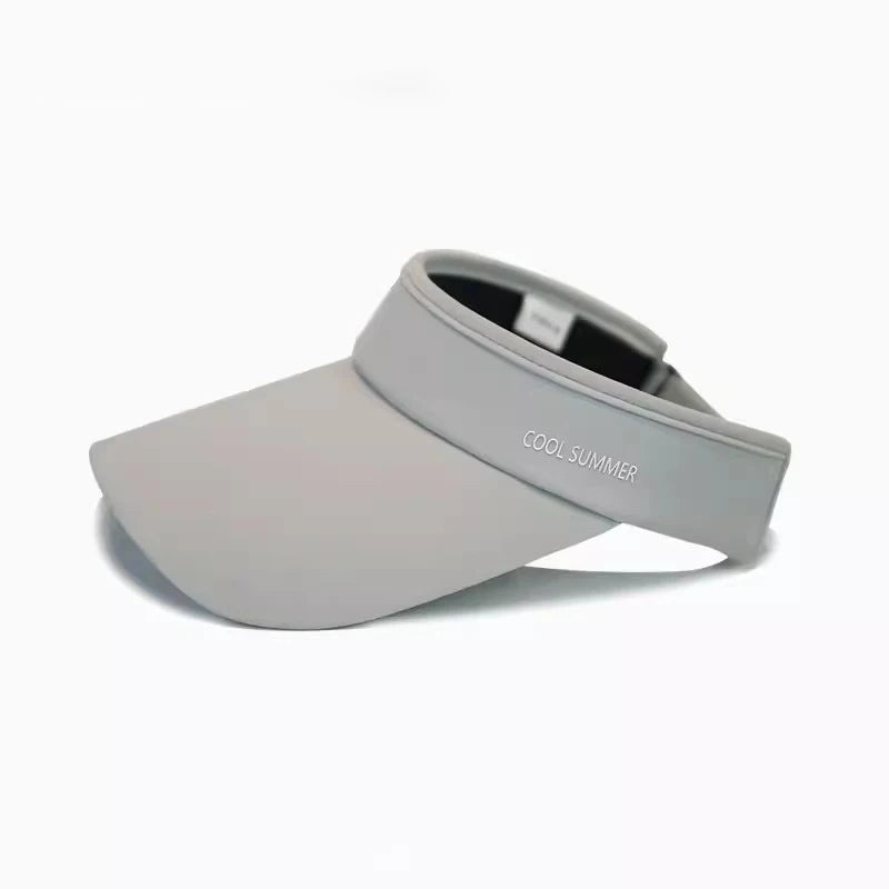 Cooling Stretchy Visor Ice Silk Long Brim Empty Top Hat Summer UV Protection Men Sun Hats Cycling Running Sports Golf Visor Cap