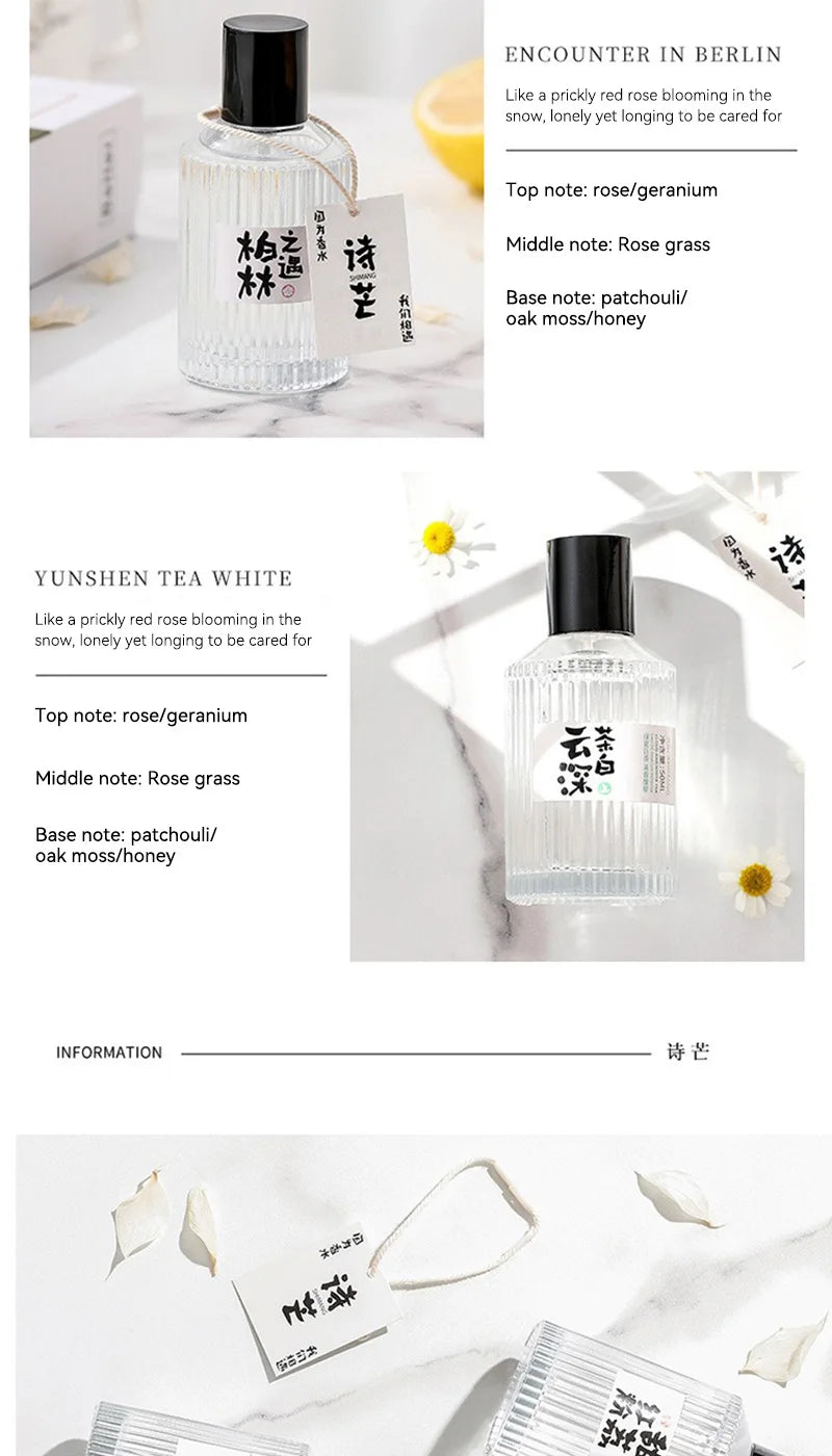 Originalmarke Wataru Monogatari Parfüm – 50 ml, langanhaltender leichter Duft, für Männer und Frauen, japanischer Stil, frisch und minimalistisch