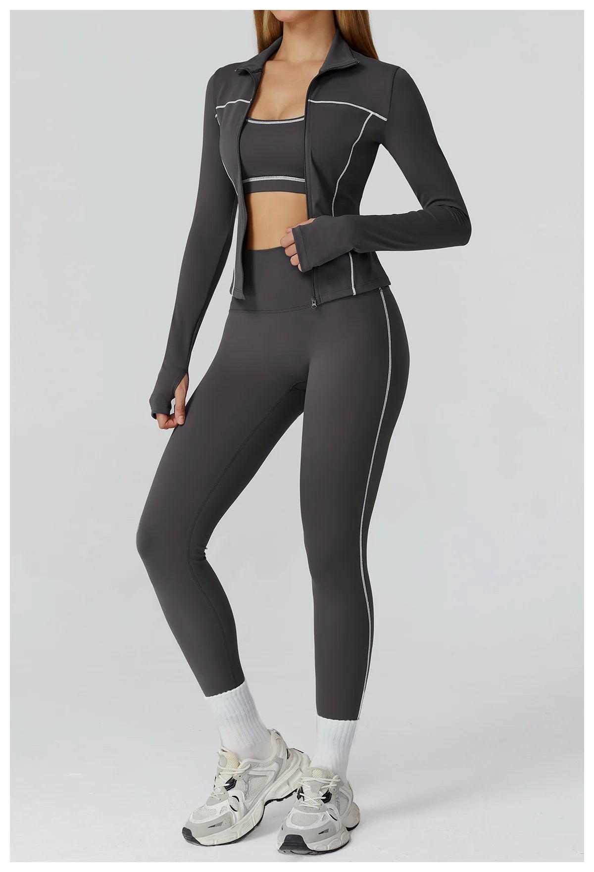 Yoga Kleidung Frauen Sport Jacke Laufen Langarm Shirt Sport Jacken Top Workout Mantel Gym Training Kleidung Workout Yoga Top