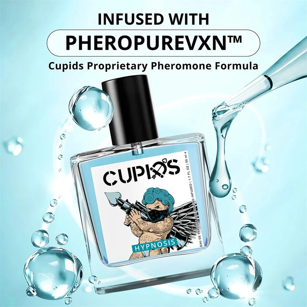 50 ml Original Cupid Herren Pheromon Köln Anhaltender reifer hypnotischer reichhaltiger Duft Hochwertiges Parfüm Körperspray Schnelle Lieferung