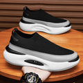 Herrensocken, atmungsaktives Mesh, Laufschuh, Sommersportschuhe, schwarze Slip-On-Slip-Ons, lässiger Fahrschuh für Herren, geeignet für den Außenbereich