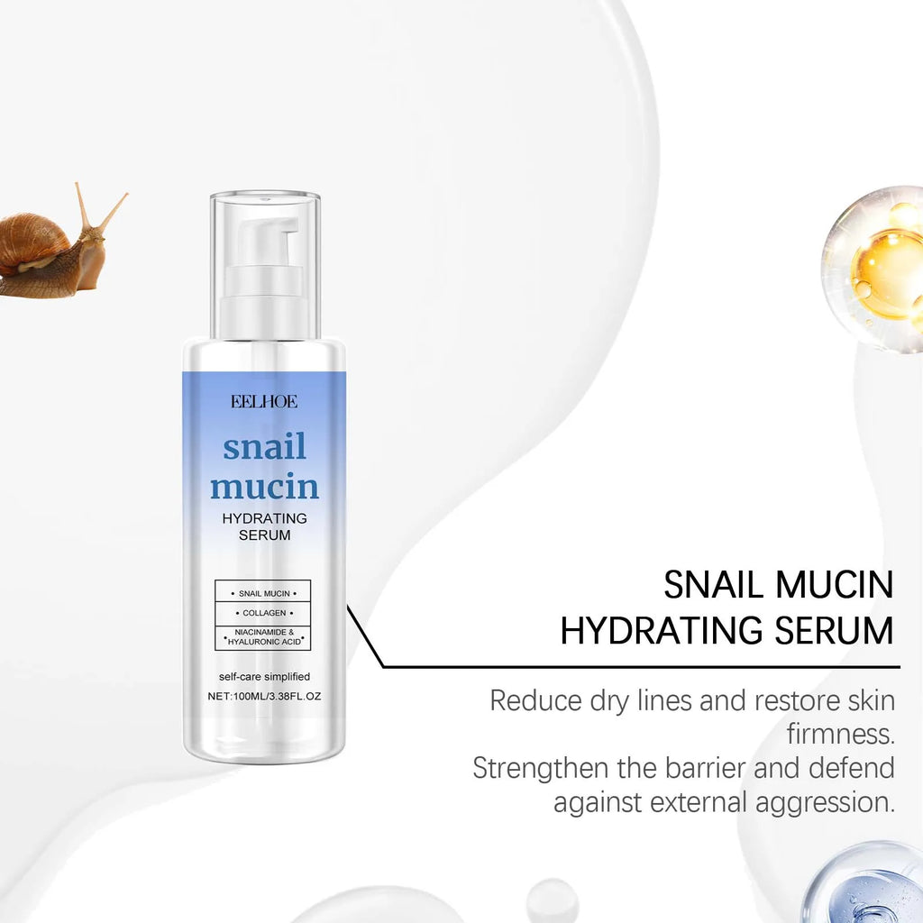 Snail Mucin Moisturizing Essence Tiefenpflege Straffende Haut verbessert effektiv Stumpfheit, feuchtigkeitsspendende, weichmachende Pflegeessenz