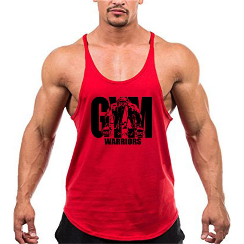 Gym Bodybuilding Tank Tops Mode Y-back Hosenträger Westen Baumwolle Atmungsaktive Ärmellose Unterhemden Herren Fitness Muscle Sport Hemd