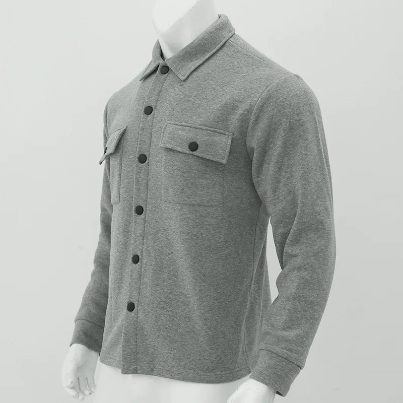 Winter europäische und amerikanische grenzüberschreitende lässige Herrenbekleidung Fleece-Revers europäische und amerikanische einreihige schmale Jacke