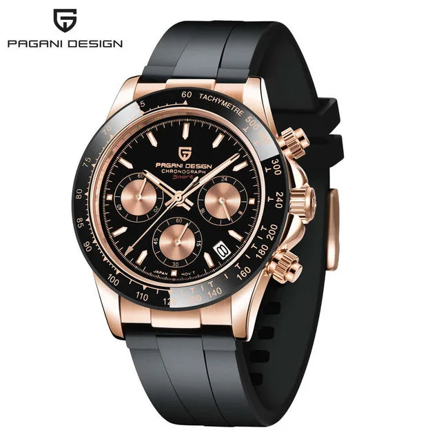 40mm Neue V2 PAGANI DESIGN männer Quarz Uhren Sapphire Retro Chronograph Edelstahl Wasserdichte Uhr Männer Relogio Masculino