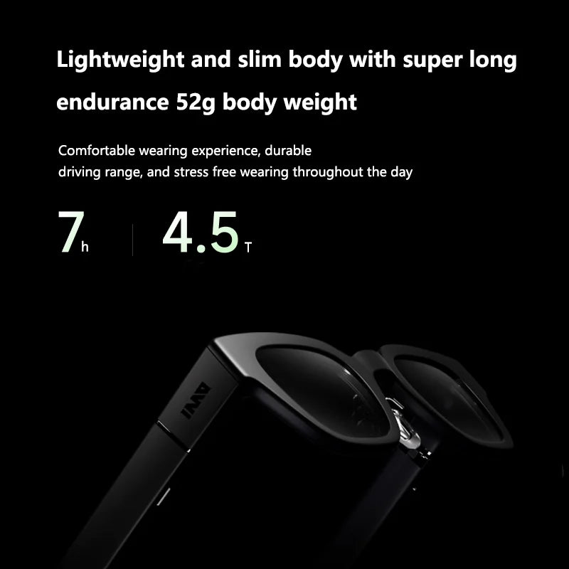 INMO Go Smart AR Glasses Real Wireless Ultra Light AI Assistant Translator Glasses for Music/Call/Translator/Prompter/Navigation