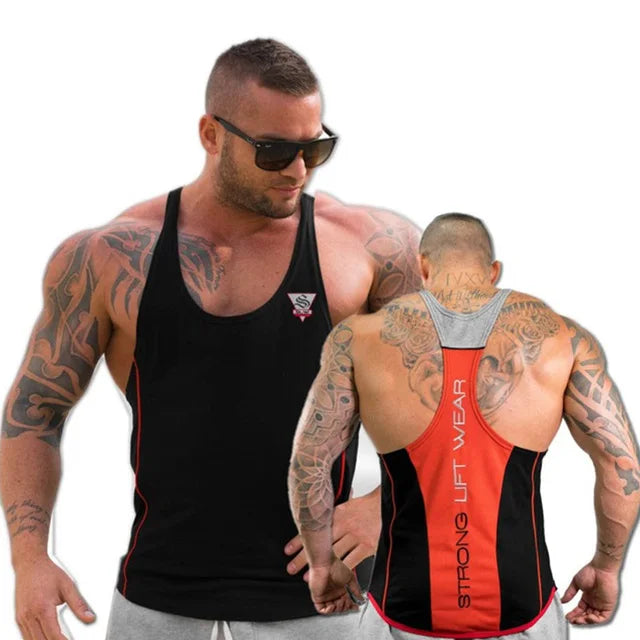 Herren-Bodybuilding-Tanktop, Fitnessstudios, Fitness, ärmelloses Hemd, 2025, neue männliche Baumwollkleidung, modisches Singlet-Weste, Unterhemd für Herren